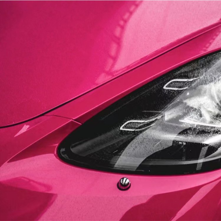 PET glossy crystal rose red Beet root purple Vehicle Wrap PET Vinyl Car Wrapping Films