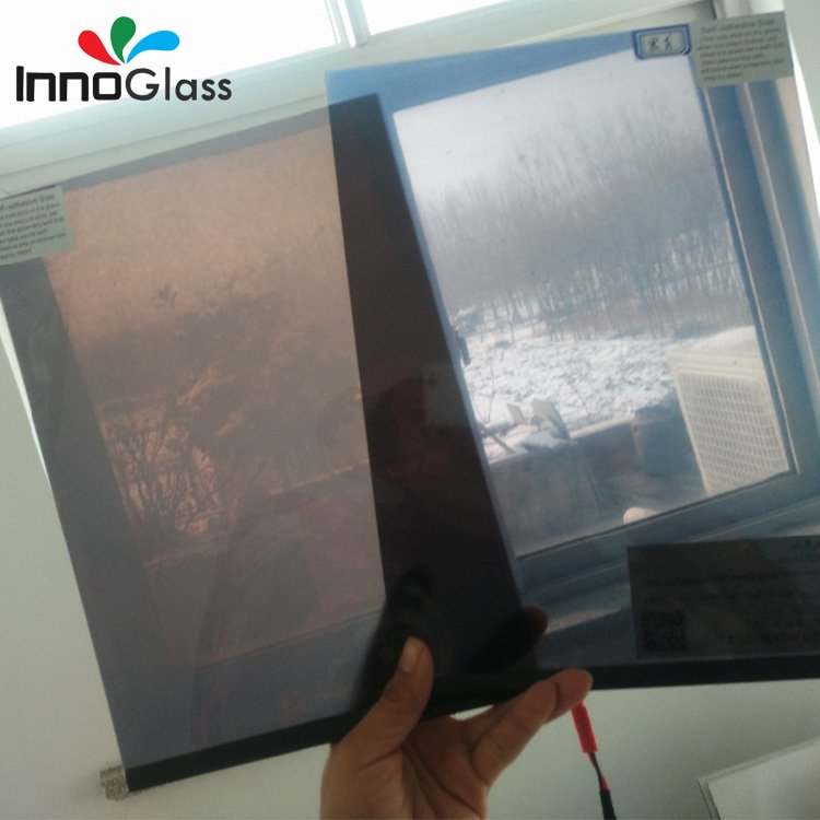 Most Popular Dark Grey Electrochromic Tints PDLC Smart Film Glass Car Electric Tint Film For Car And House Glass