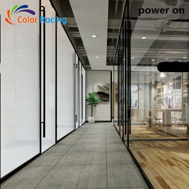 self adhesive electronic control window tinting smart pdlc film rolls building window glass decoration film