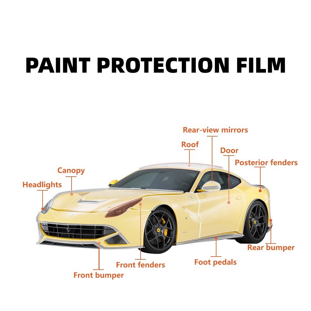 Xingster 7.5mil TPU PPF Film Anti-scratch Self-healing Paint Protection Film Roll Gloss Clear Car Body PPF TPH UV Proof 1.83*15M