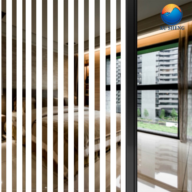 PET self adhesive White mesh dot pattern decorative glass window film