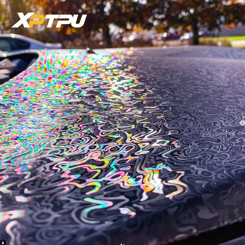 PET DYNO Carbon Fiber Wrap Film Black Color Auto Body Interior Decoration Car Stickers