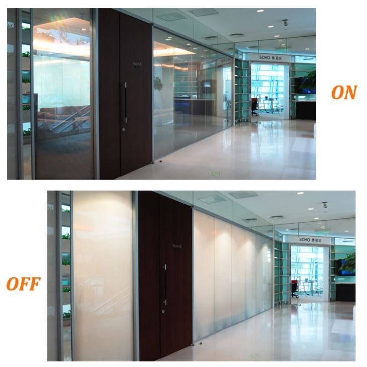 Dimming Glass Film Electric Dimmer Film Smart PDLC Film with Transformer