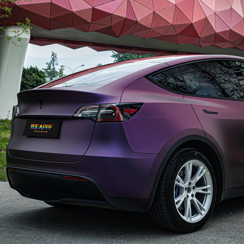 Premium PVC Air Bubble Free matte Color Car Foil Super Matte Black Pinot Purple Roll Wrapping Sticker Vinyl For Auto