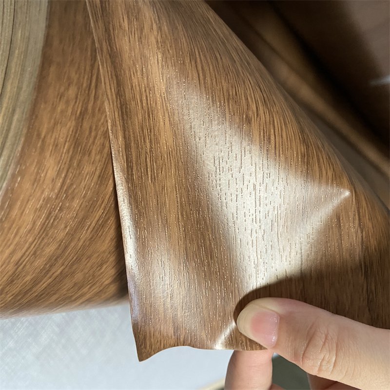 PVC Wood Grain Film For Furniture Cover Kitchen Cabinet Door Skin Vacuum Membrane Press Lamination
