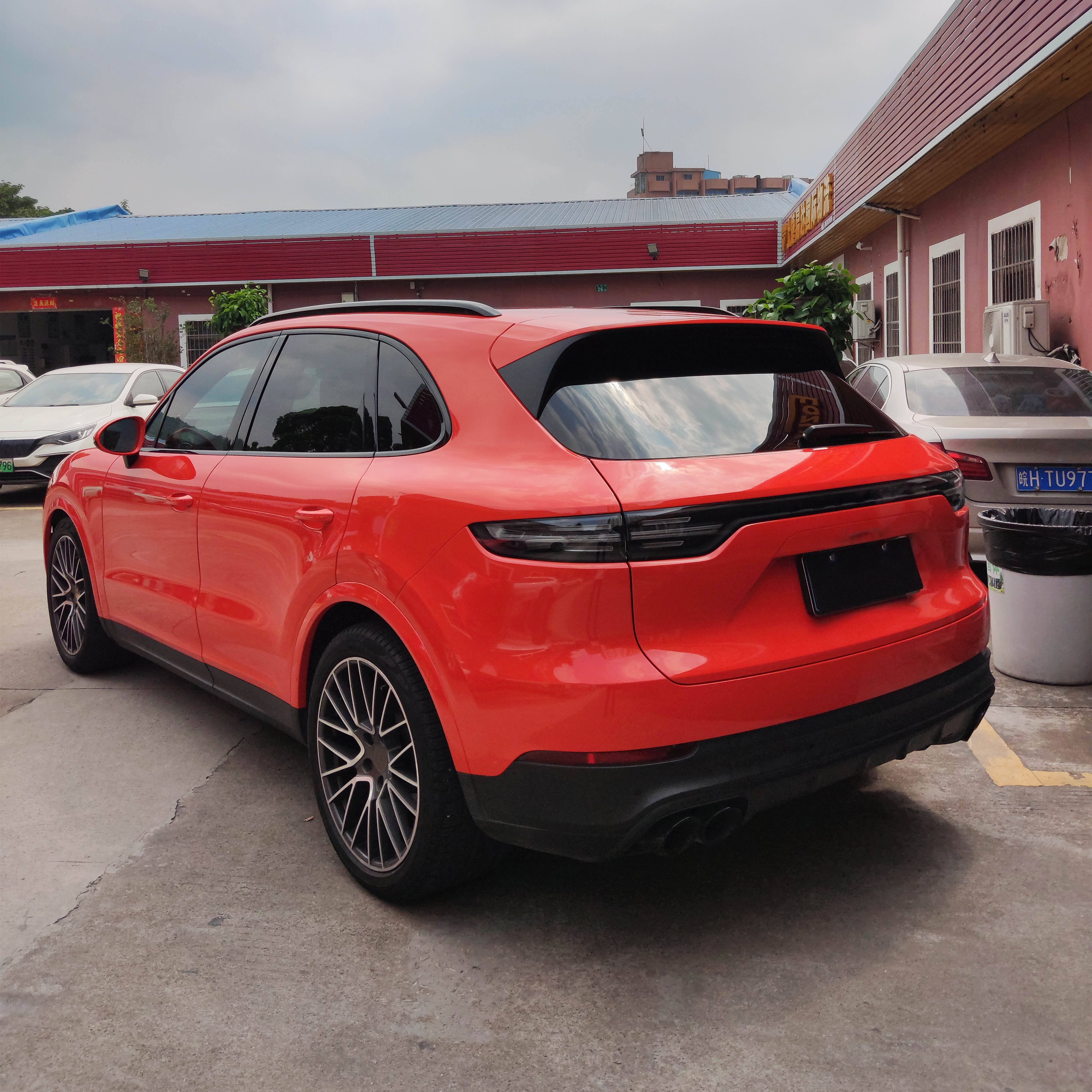 Auto PVC Crystal Lava Orange Vinyl Car Wrap Sticker Color Changing Sticker Car Body Decoration Film