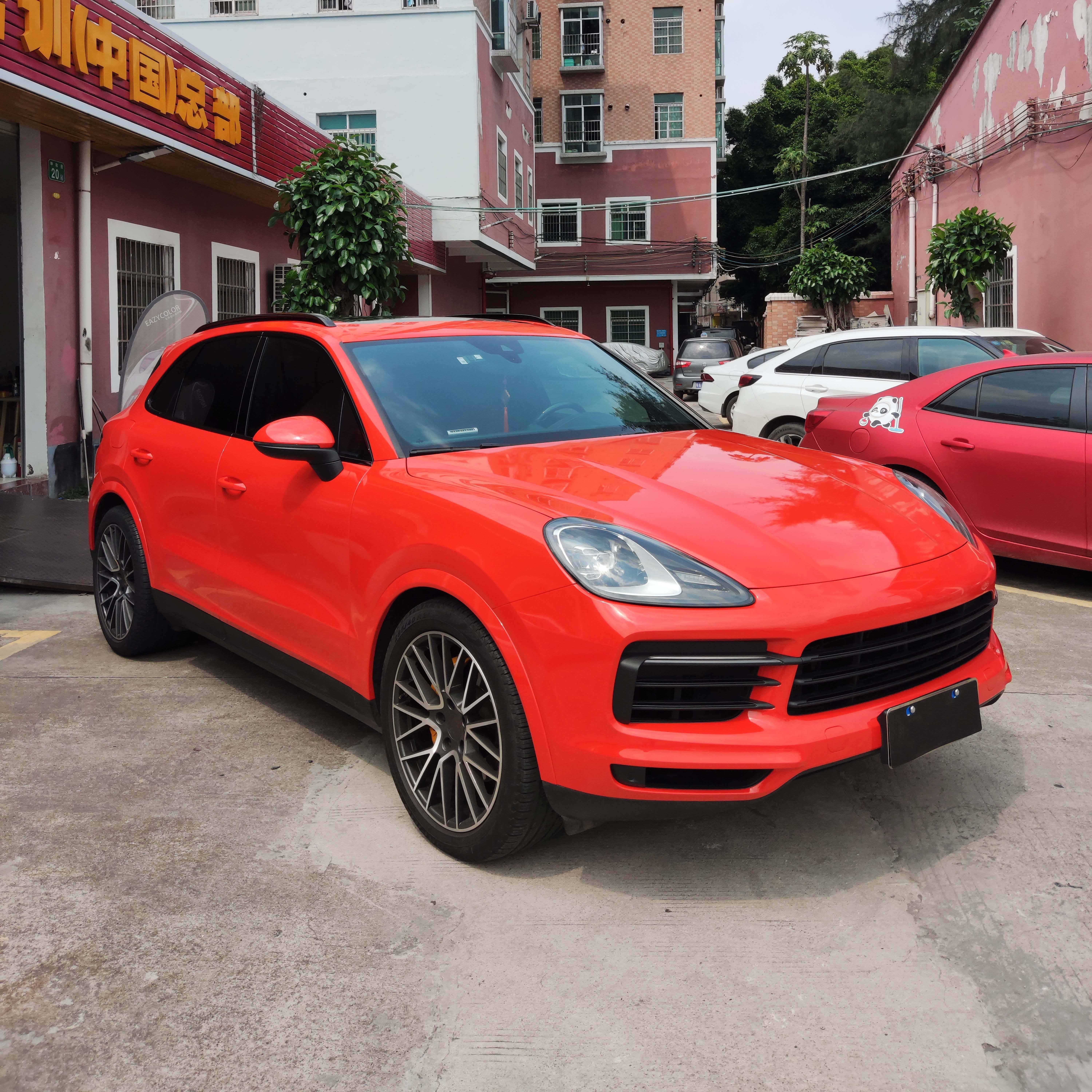 Auto PVC Crystal Lava Orange Vinyl Car Wrap Sticker Color Changing Sticker Car Body Decoration Film