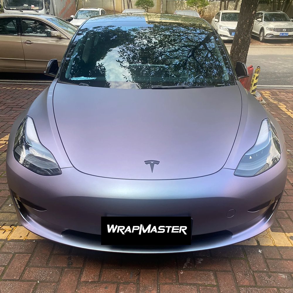 WRAPMASTER PET Self Healing Carpi Grey Purple Car wrap Vinyl Vehicle Wraps PPF Paint Protect Film