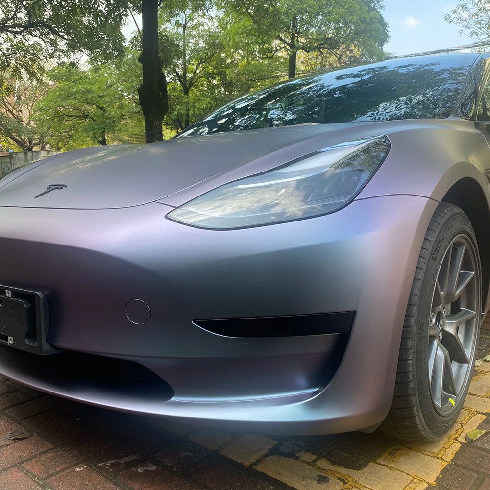WRAPMASTER PET Self Healing Carpi Grey Purple Car wrap Vinyl Vehicle Wraps PPF Paint Protect Film