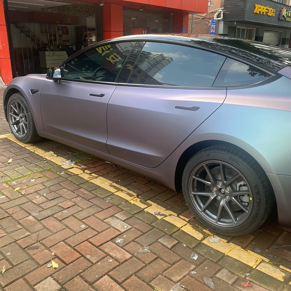 WRAPMASTER PET Self Healing Carpi Grey Purple Car wrap Vinyl Vehicle Wraps PPF Paint Protect Film