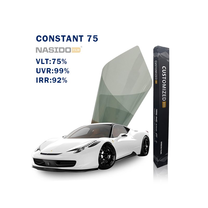 NASIDO Solar Car Window Film Sun Heat Control 75% VLT Nano Window Glass film Auto Tint Film