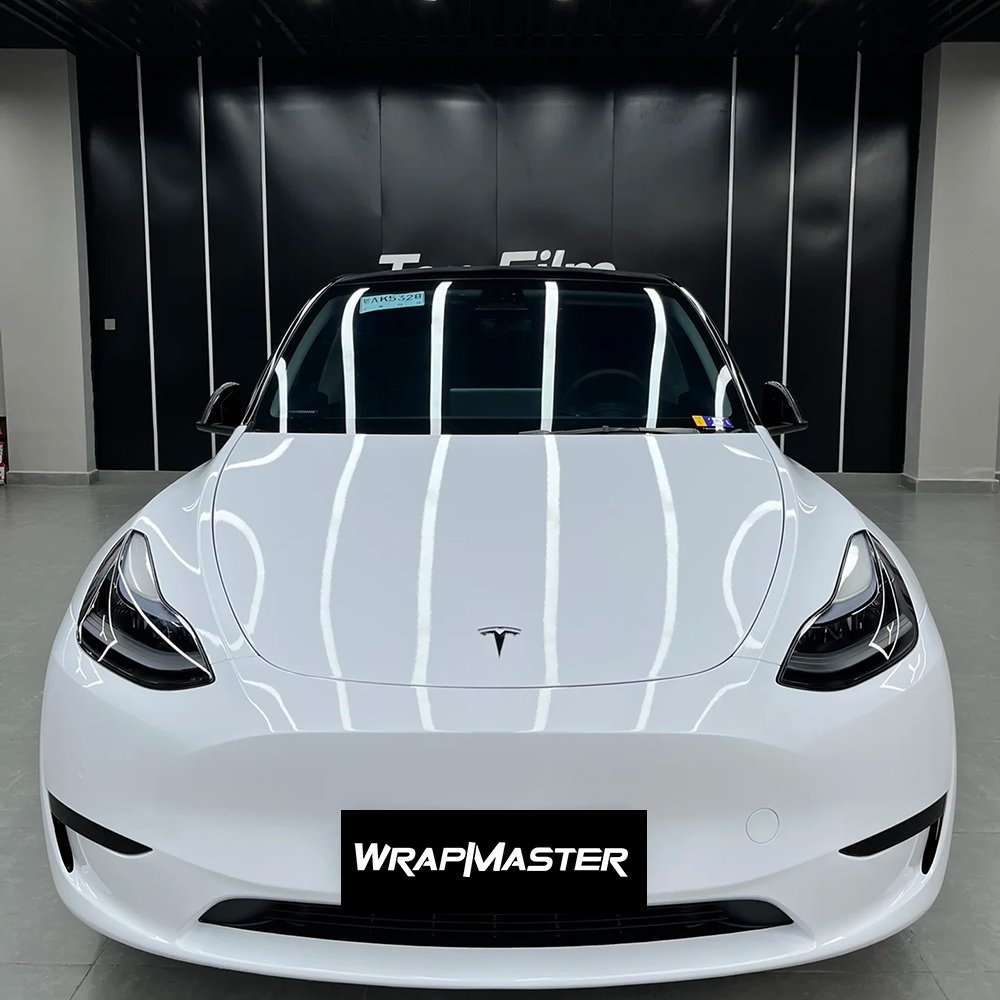 WRAPMASTER Piano white PET Liner with Fixable self healing layer PPF Paint Protect Film