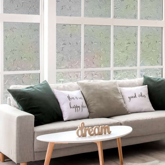 Phoenix Window Privacy Film,Window Clings,3D Decorative Window pp,Stained Glass Window Decals,Static Cling Window Sticker Non-Ad