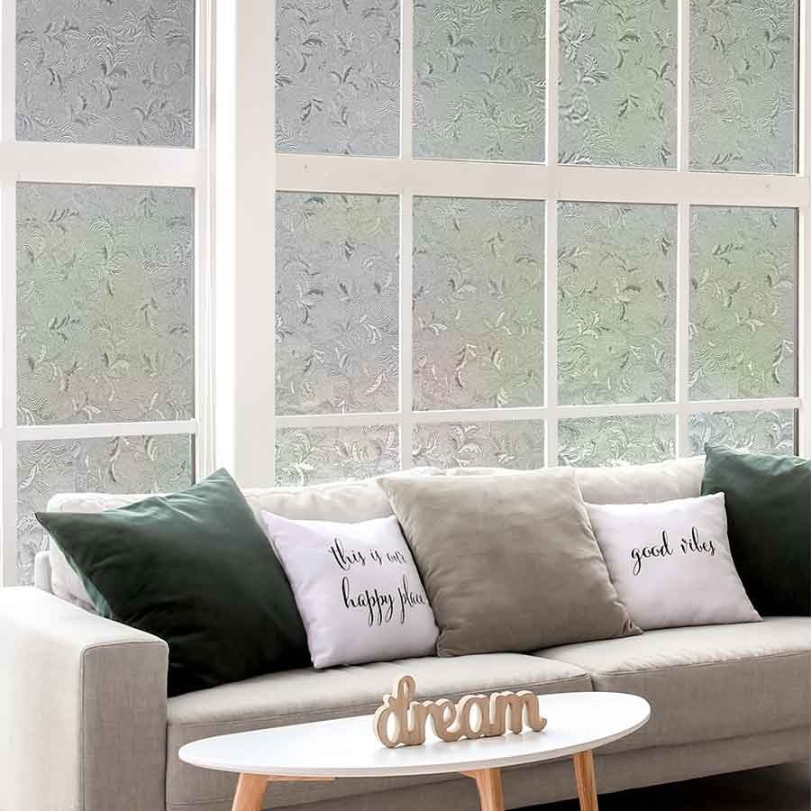 Phoenix Window Privacy Film,Window Clings,3D Decorative Window pp,Stained Glass Window Decals,Static Cling Window Sticker Non-Ad