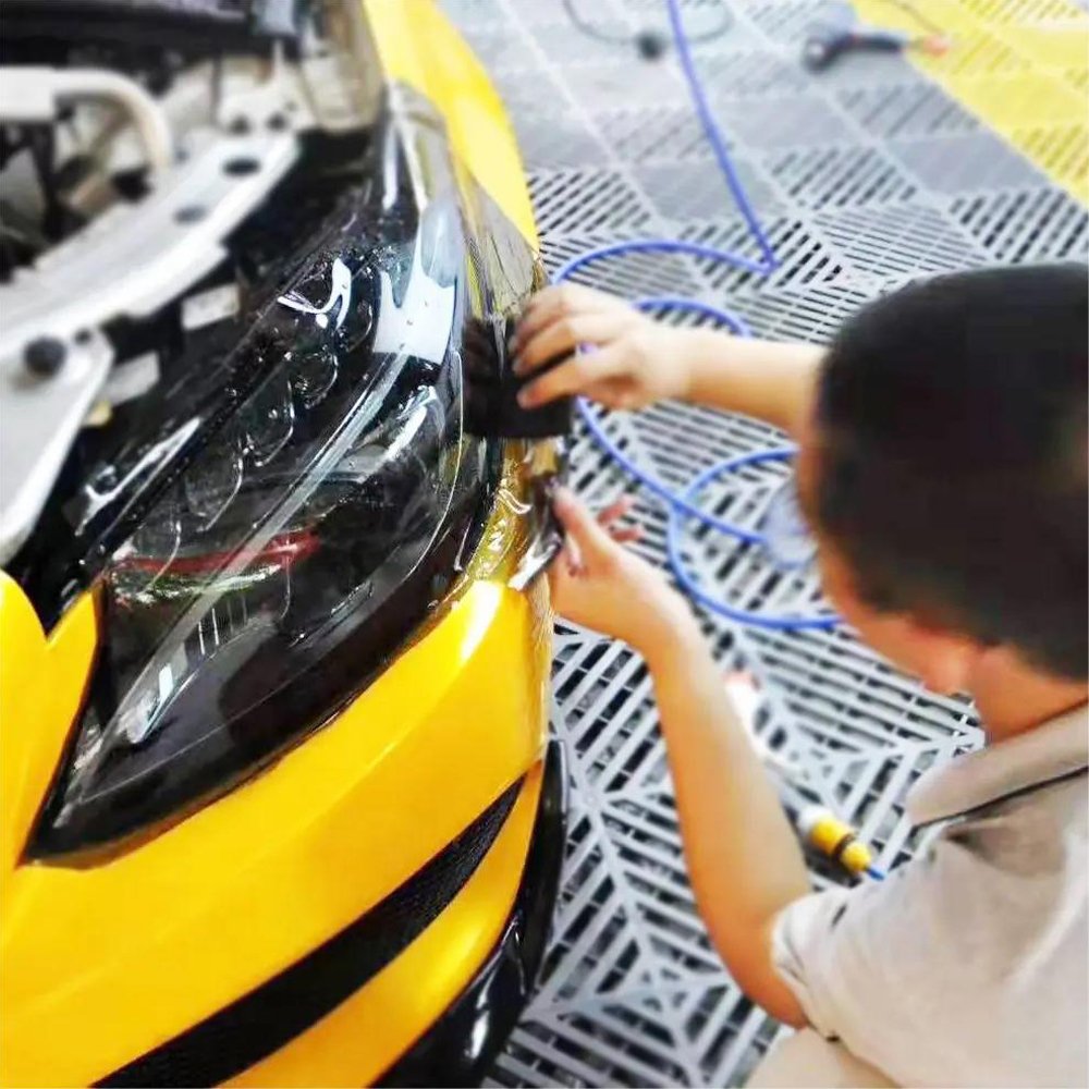 Factory Directly White Color Change Purple Black Auto Headlight Decoration Ppf Film Tpu Car Lamp Film