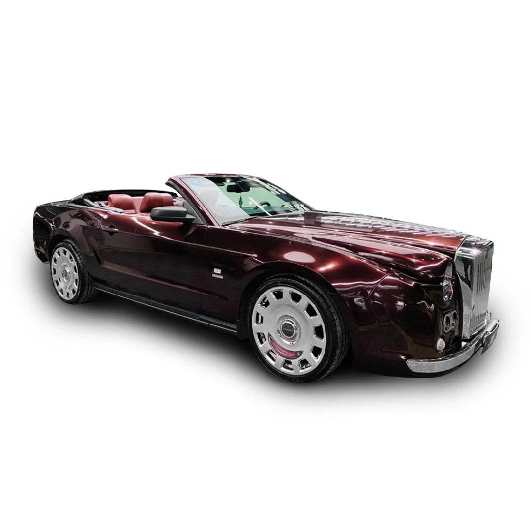 Glossy Metallic Black Rose Vinyl Wrap car wrap vinyl color OEM Factory price decorative films color-changing car tpu film