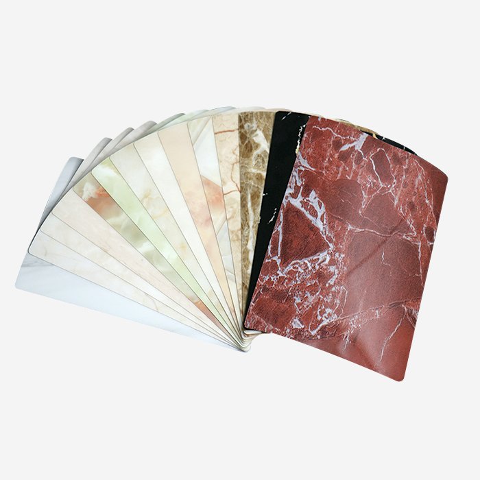 0.25 mm High glossy Marble PET Decorative Film for MDF Furniture Marble vinyl wrap PET foil vacuum press PET Membrane