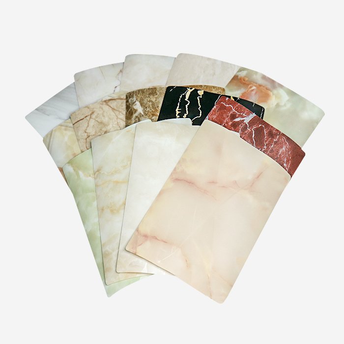 0.25 mm High glossy Marble PET Decorative Film for MDF Furniture Marble vinyl wrap PET foil vacuum press PET Membrane