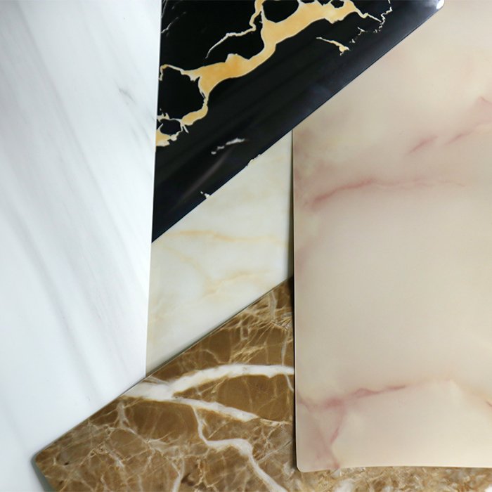 0.25 mm High glossy Marble PET Decorative Film for MDF Furniture Marble vinyl wrap PET foil vacuum press PET Membrane