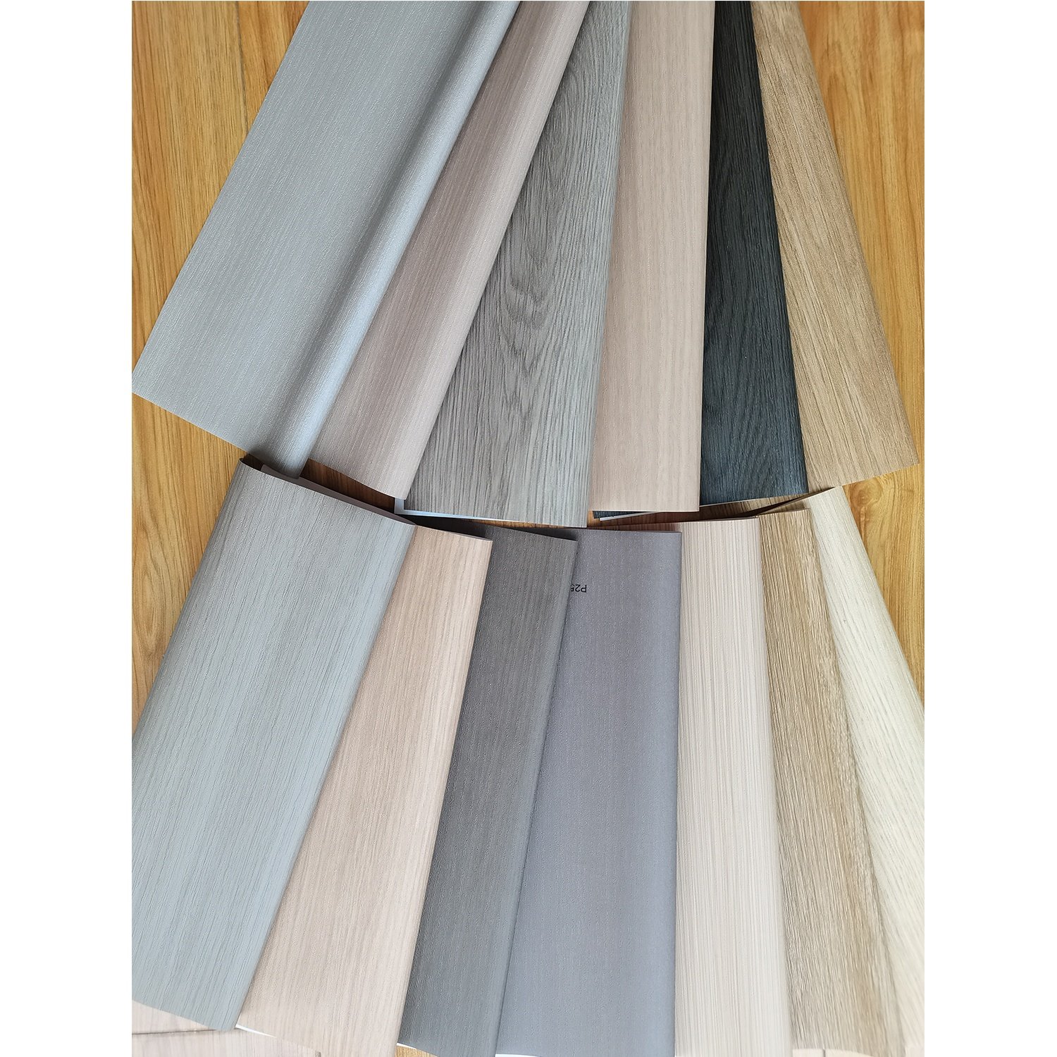 Wood Grain Lamination Rolling Film Opaque PVC Decorative Films Moisture-Proof Membrane Door Skin