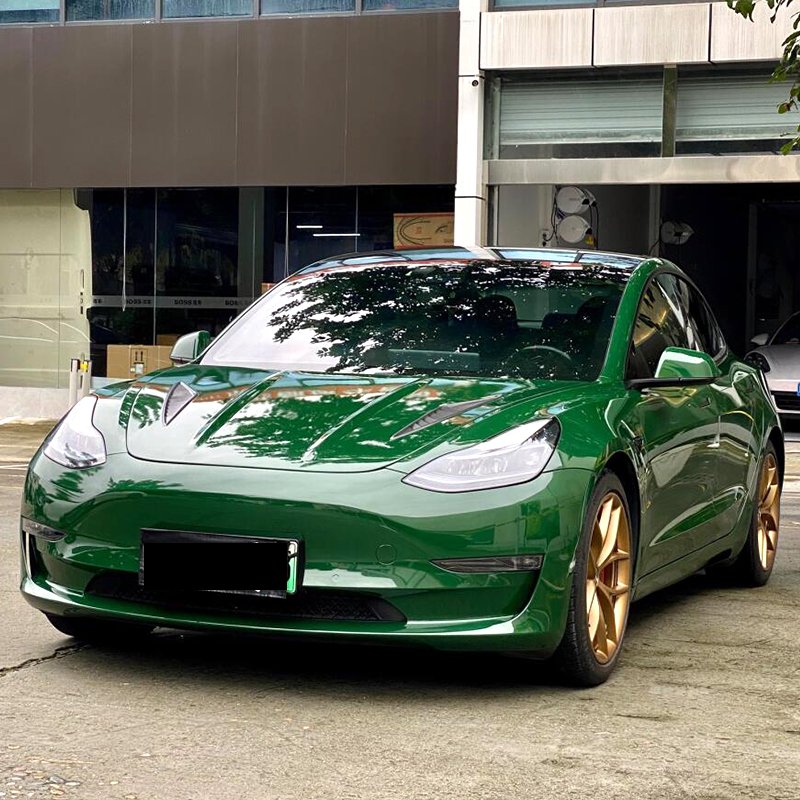 pvc Magic Candy Grey Green Car Vinyl High Stretchable Anti Scratch Grey Wrapping Vinyl Cars paint protection film