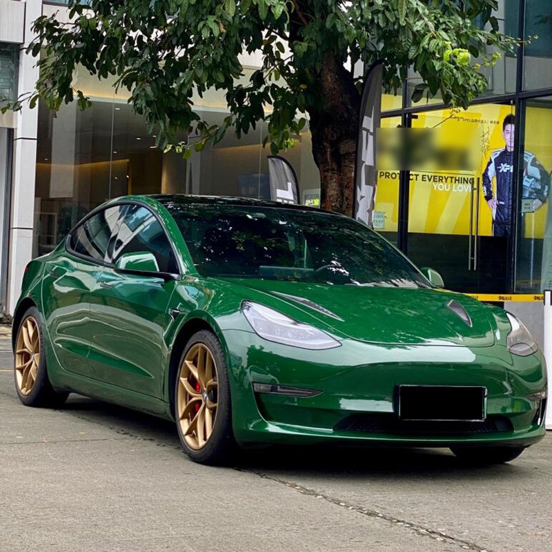pvc Magic Candy Grey Green Car Vinyl High Stretchable Anti Scratch Grey Wrapping Vinyl Cars paint protection film
