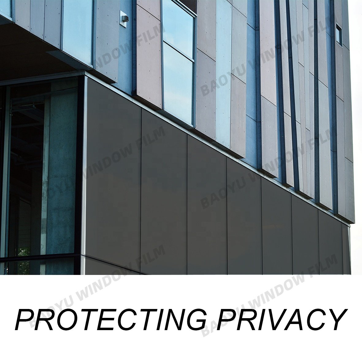 Block UV Building Solar Film Protection Window Tint Film Building Film Black heat insulation