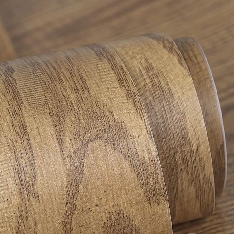 Furniture Decorative Wood Grain PVC film by vacuum forming machines or by cold / hot lamination