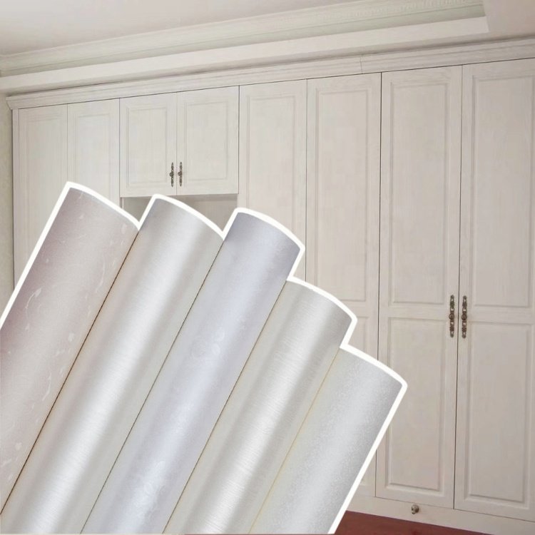 Furniture Decorative Wood Grain PVC film by vacuum forming machines or by cold / hot lamination