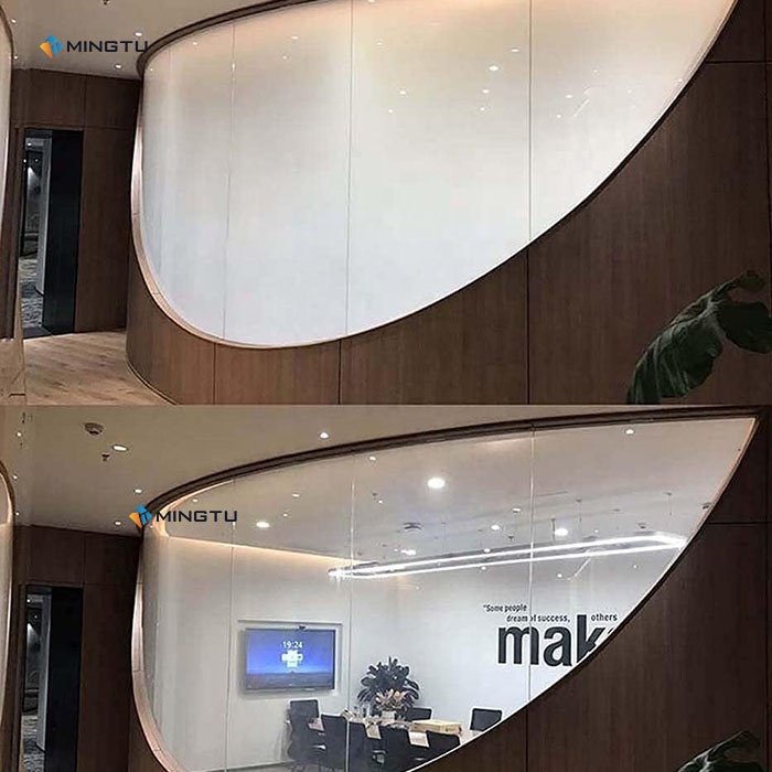 Mingtu Super Clear Decorative film Heat Insulation price graphic design power supply switchable pdlc film