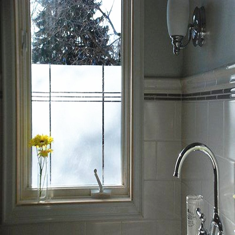 Privacy Window Film Frosted with Heat Control UV Protection Static Cling Reusable Glass Stickers Covering