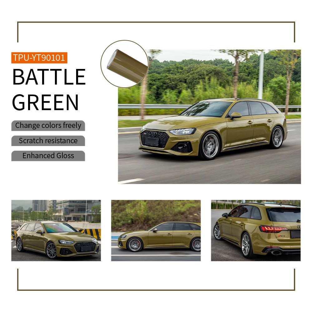 YUP High Quality Wholesale Factory Price 8Mil Nano Carbon Fiber Color PPF TPU Paint Protection Films Gloss Black Matte For Car