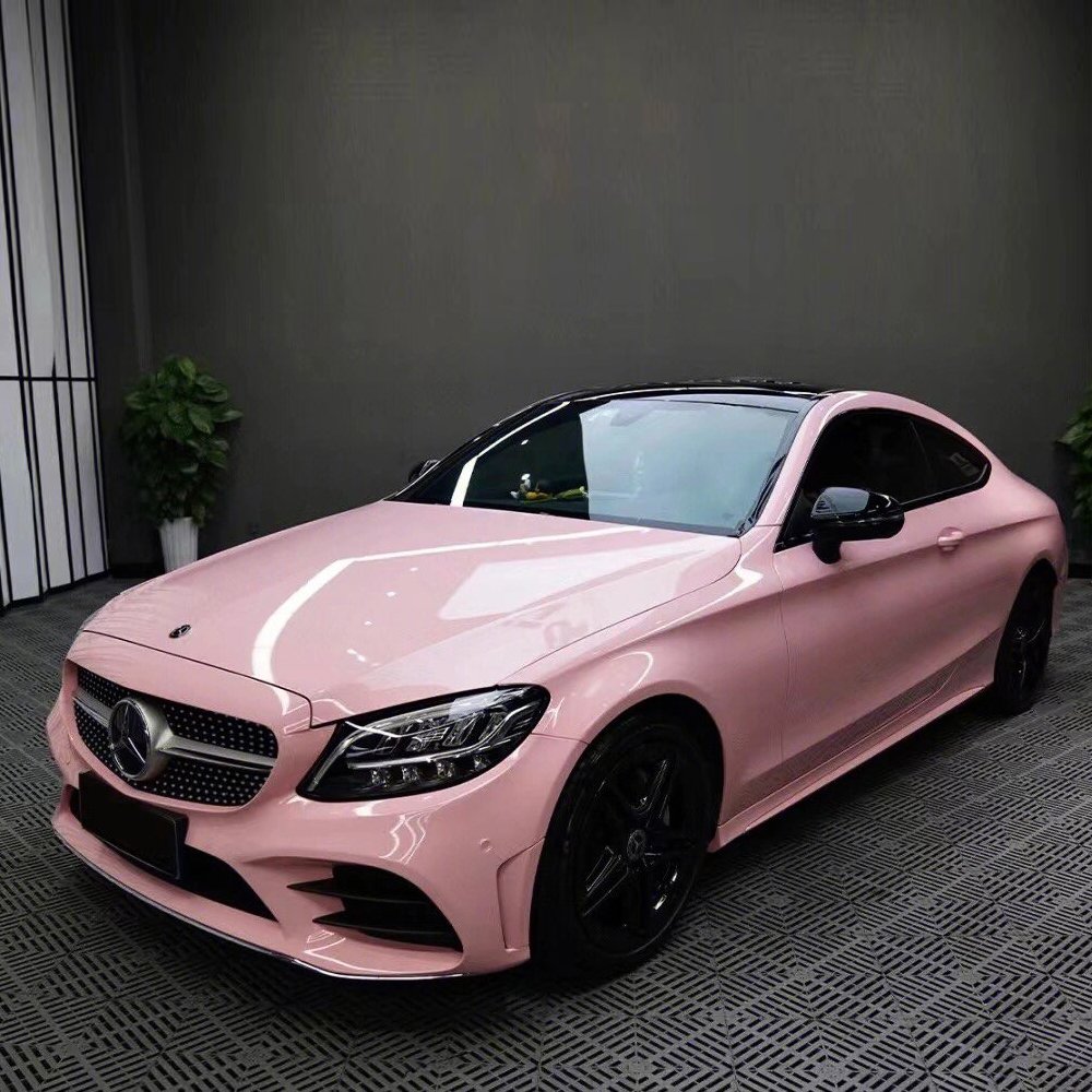 NEWAY 1.52*18M Gloss Color Adhesive Automotive Car Wrapping Vinyl Film Roll