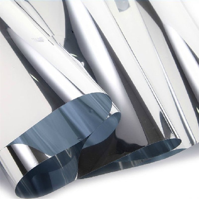 Double silver window film mirror reflective metalized insulfilm residential glass poliester UV resist interior anti fading
