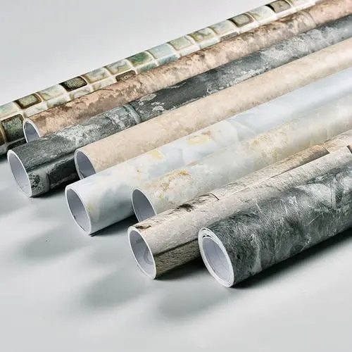 PVC marble stone pattern film wall panel pvc film foil furniture with marble decorative film