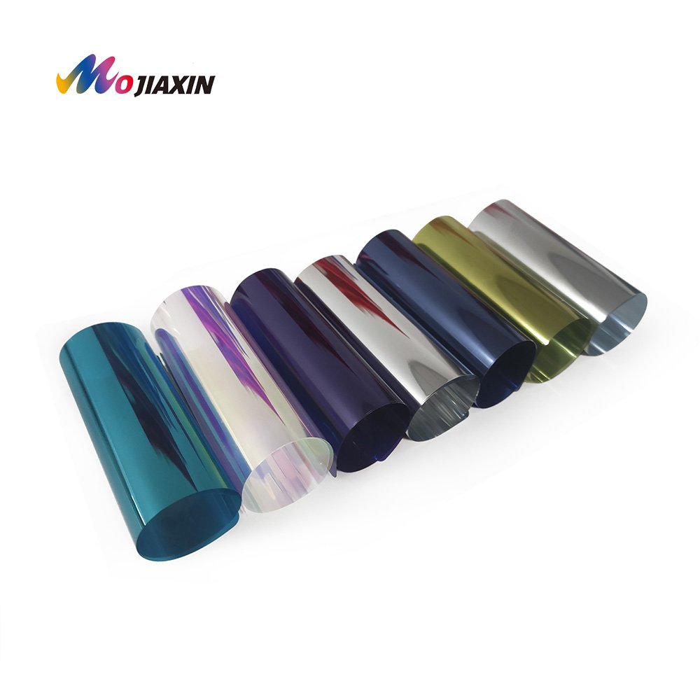 Opaque Building Window Coloring Vinyl Glass Decorative Films One Way Black Red Blue Green Silver Car Window Films