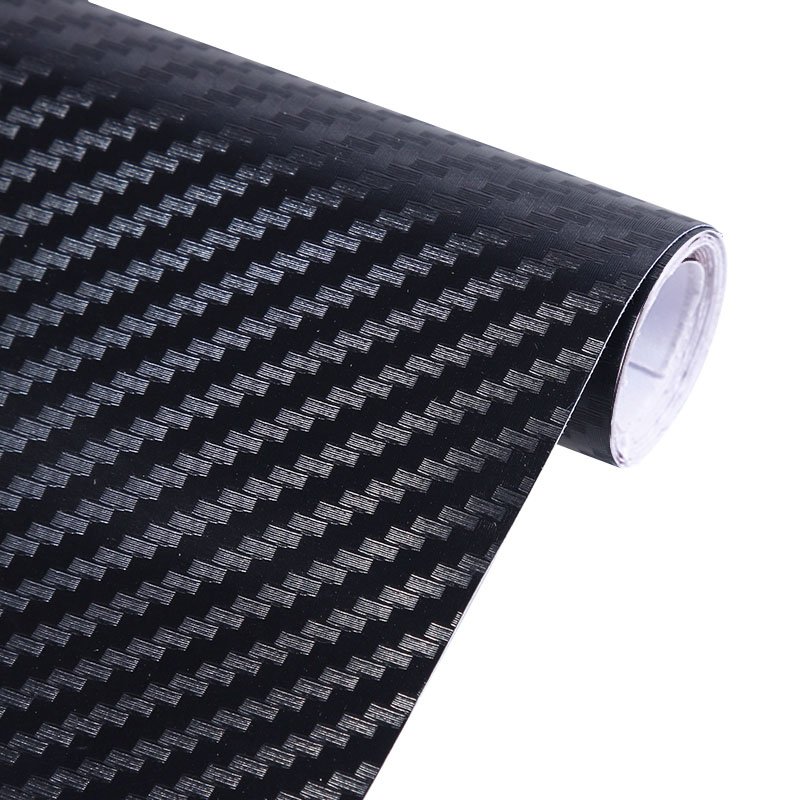 COOL SUN 1.52*18M Black Air Bubble Free 4D 5D Carbon Fiber Car Wrapping Stickers Foil Console Pvc Vinyl Film