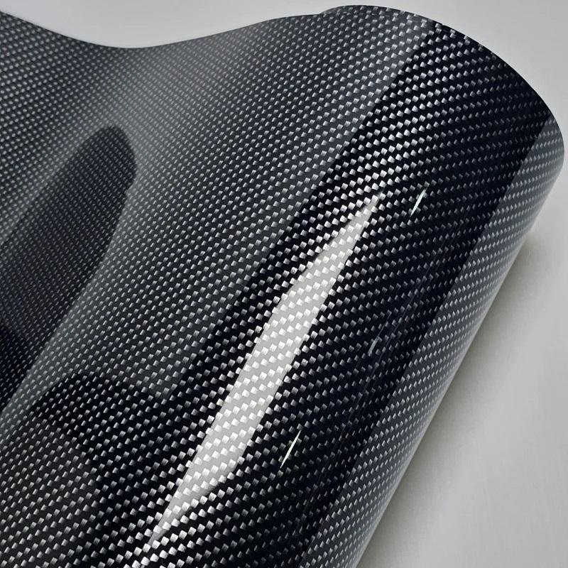 Wholesale Premium Super High Gloss TPU Carbon Fiber Vinyl Wrap Film Color-Changing Car Sticker for Window Tint Use
