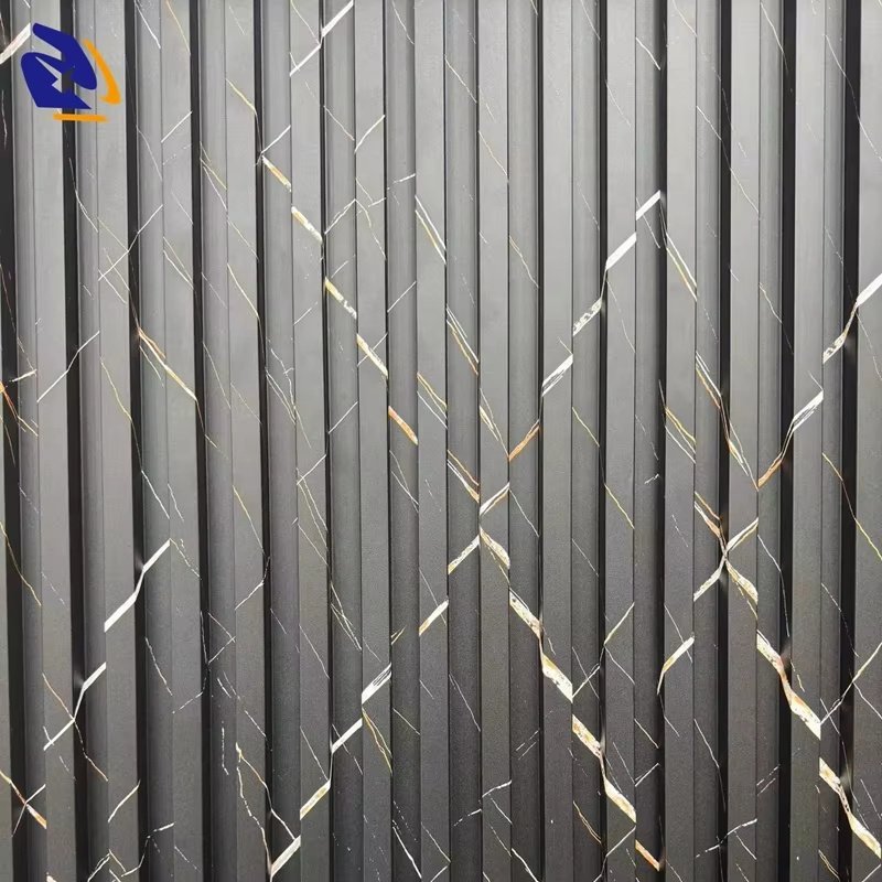 No Self-adhesive WPC Wall Panel Use PVC Decorative Films Stone Design PUR Glue Use PVC Marble Film UV Sheet Use For Interior