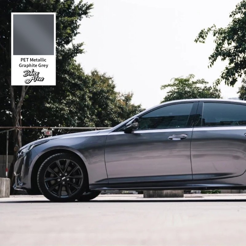 Factory Wholesale Satin Metallic Grey vniyl Metallic Dark Grey Car Wrap Vinyl Car Body Decoration Vinyl Film