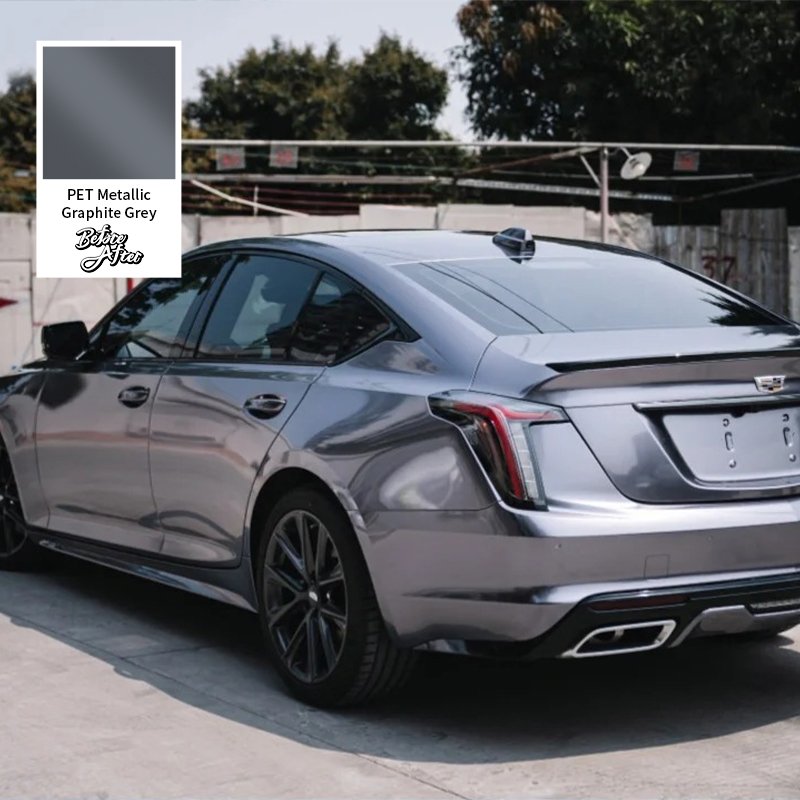 Factory Wholesale Satin Metallic Grey vniyl Metallic Dark Grey Car Wrap Vinyl Car Body Decoration Vinyl Film