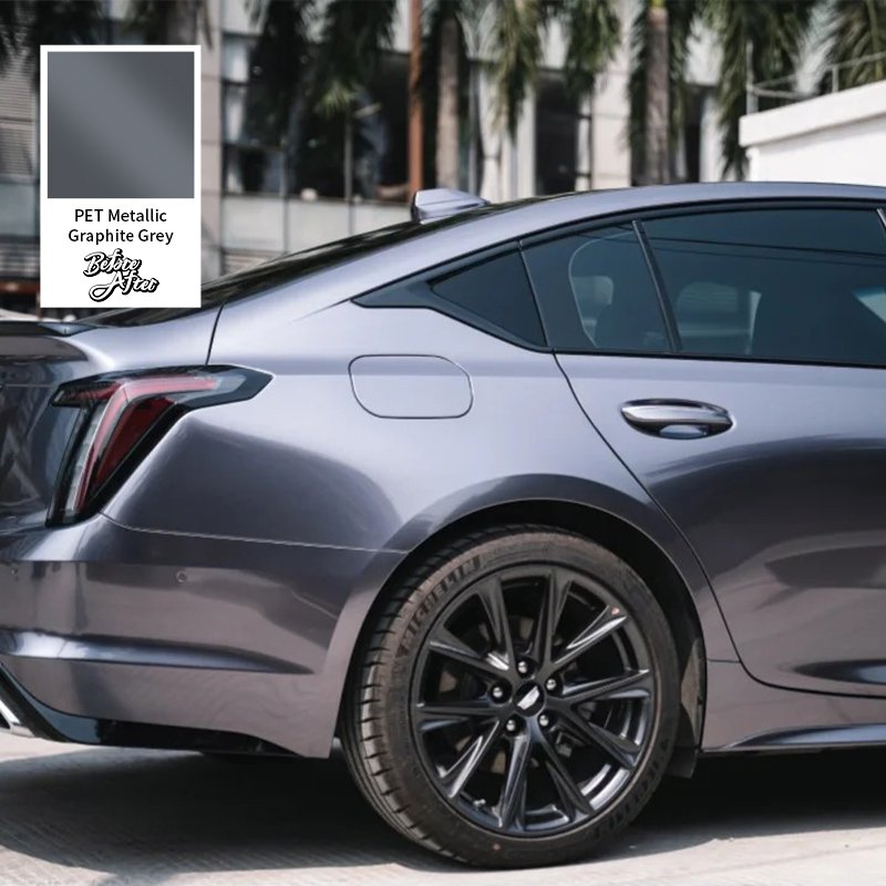 Factory Wholesale Satin Metallic Grey vniyl Metallic Dark Grey Car Wrap Vinyl Car Body Decoration Vinyl Film