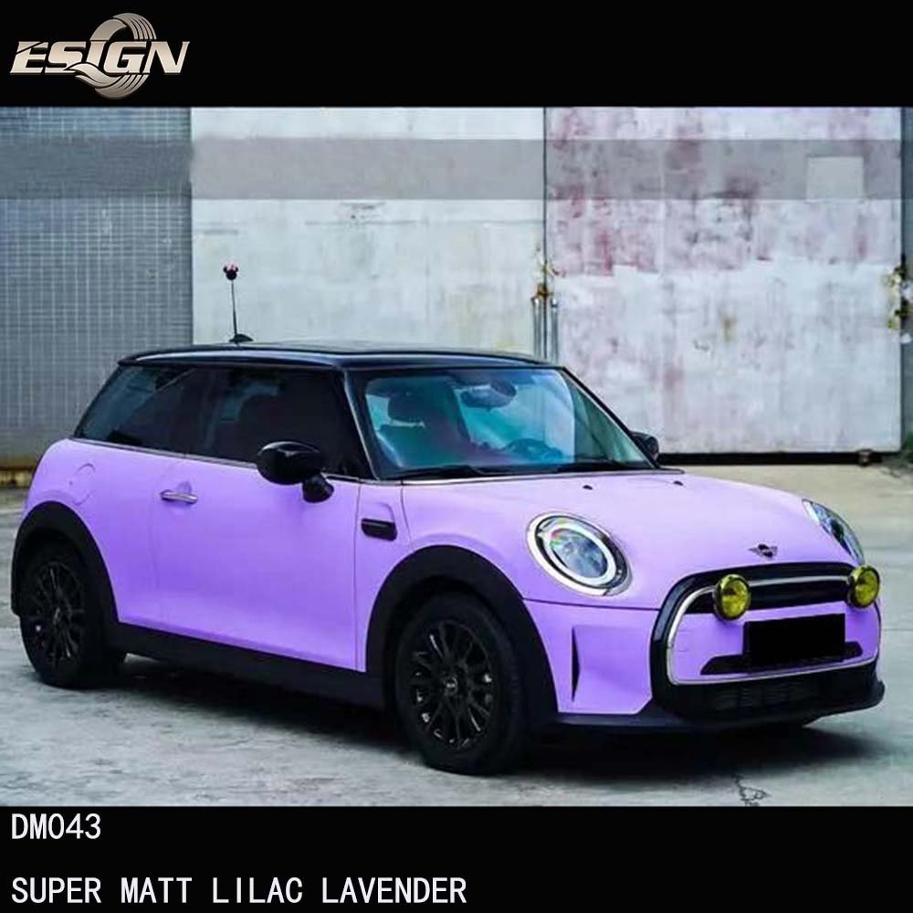 SUPER MATT LILAC LAVENDER Car Wrap Vinyl Film Vehicle Decoration Automobile Paint Protection UV Proof Air Bubble Free