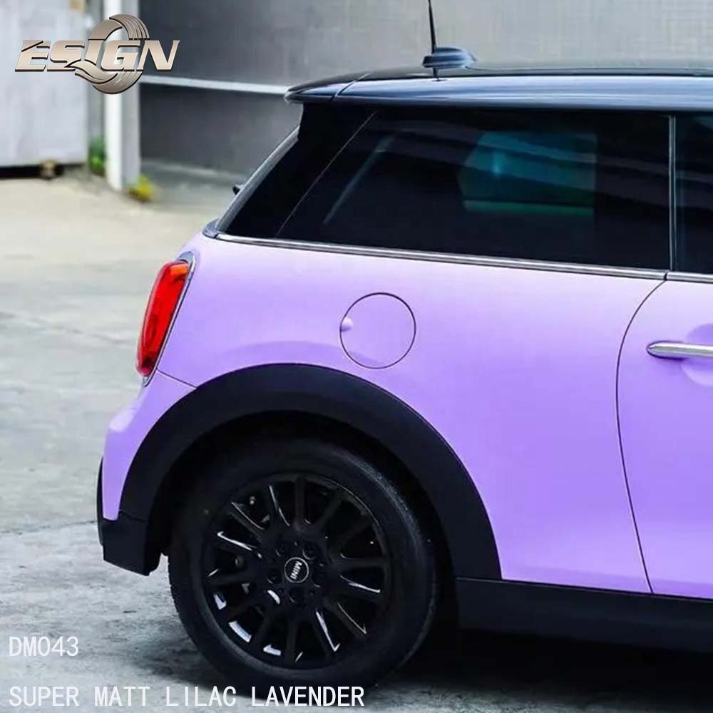 SUPER MATT LILAC LAVENDER Car Wrap Vinyl Film Vehicle Decoration Automobile Paint Protection UV Proof Air Bubble Free