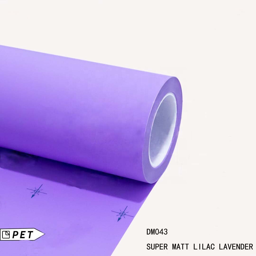 SUPER MATT LILAC LAVENDER Car Wrap Vinyl Film Vehicle Decoration Automobile Paint Protection UV Proof Air Bubble Free