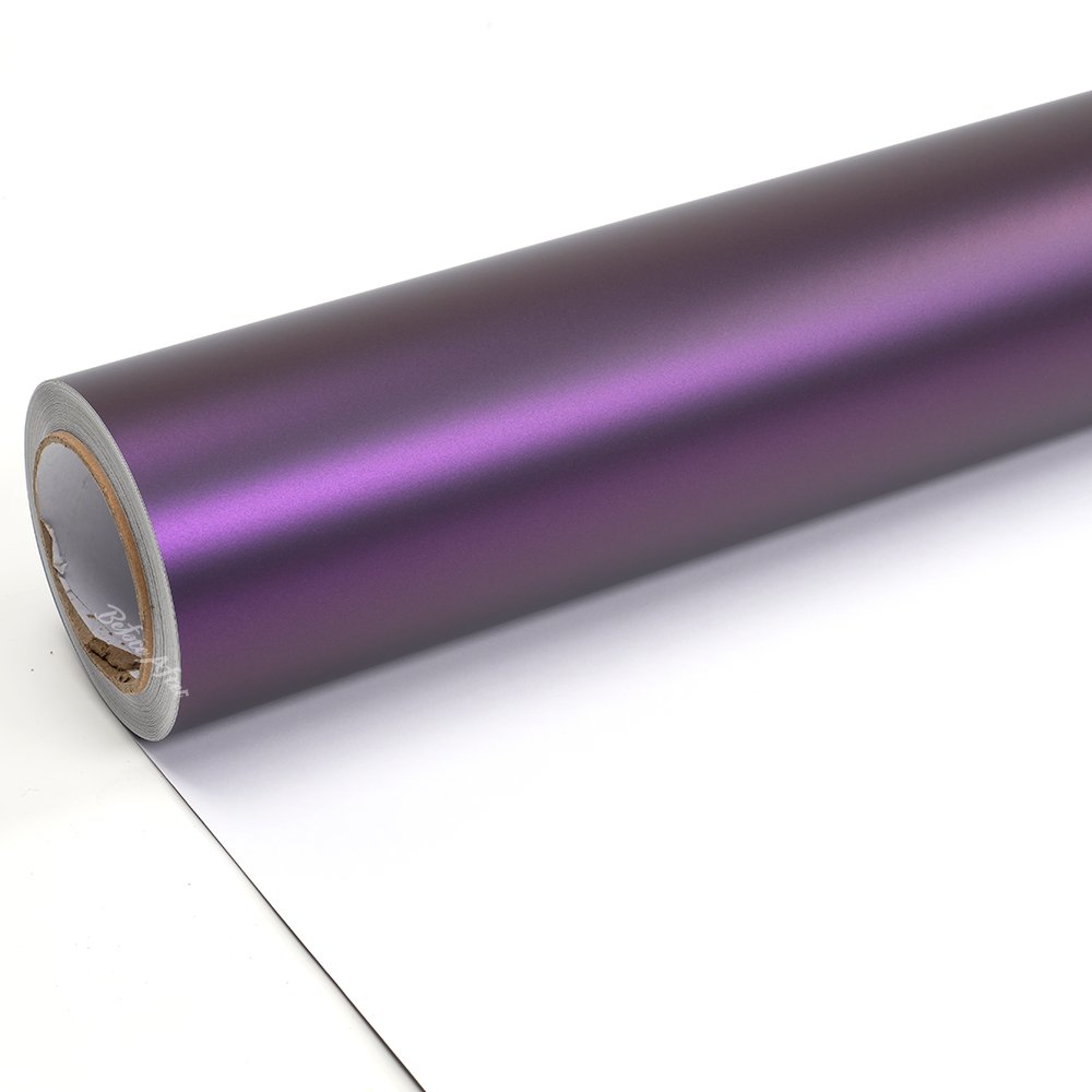 Wholesale Car Wrapping Film Pvc Matte Metallic Ceramic Black Purple Automotive vinyl wrap paper colors change car sticker film