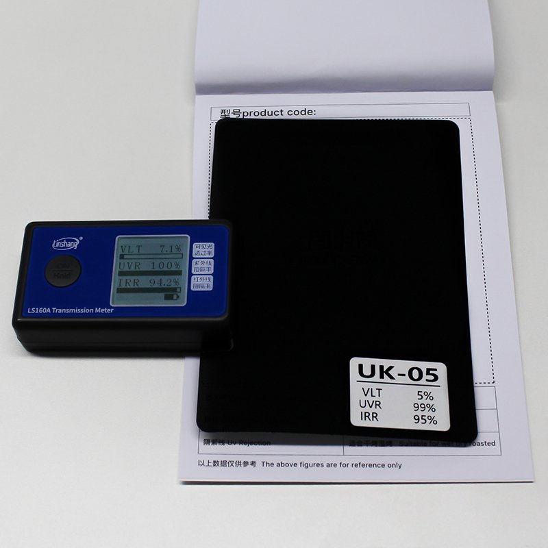 UK-05 95% IRR 5% VLT Auto Decorative Car Black Nano Ceramic Sputter Solar Window Glass Tint Film