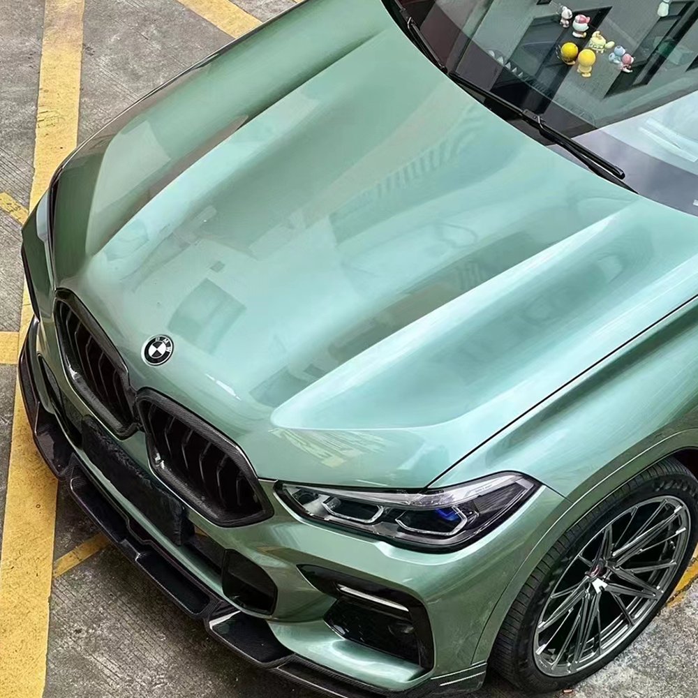WRAPMASTER PET Liner Super Glossy Metal Matcha Green Vehicle Wraps Colors Car Vinyl