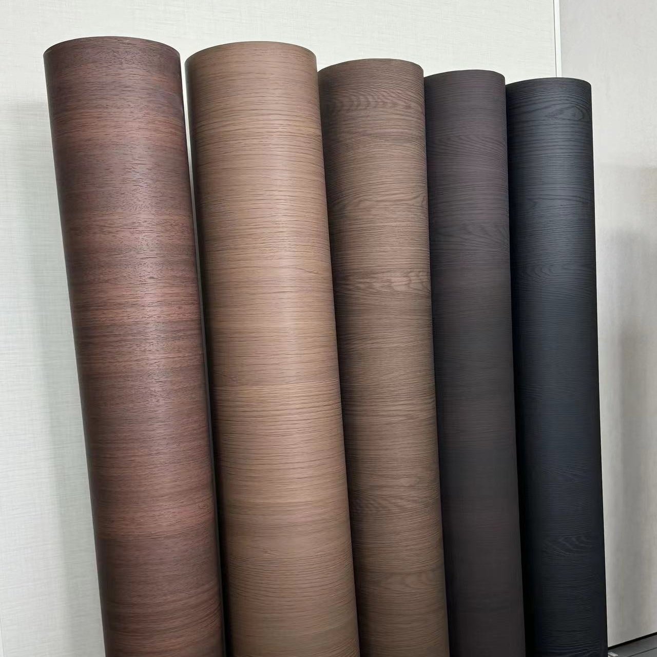 UV Coated Wood pvc vacuum film vinyl embossed decorative pvc membrane foil for furniture kitchen cabinet door pvc film roll