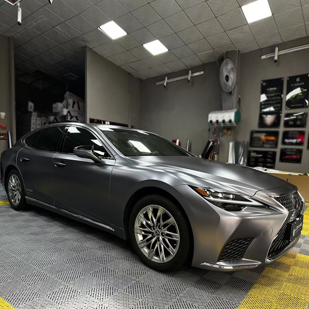 WRAPMASTER 5*56ft Satin Metallic carbon grey vehicle wraps Car vinyl Wrapping film